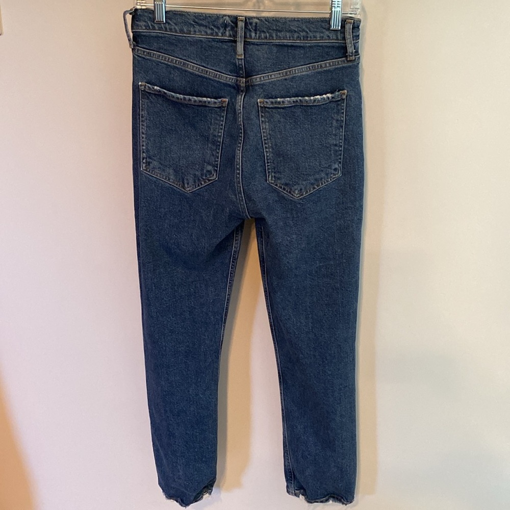 AGOLDE Riley High Rise Button Fly Distressed Jeans - Picture 4 of 13